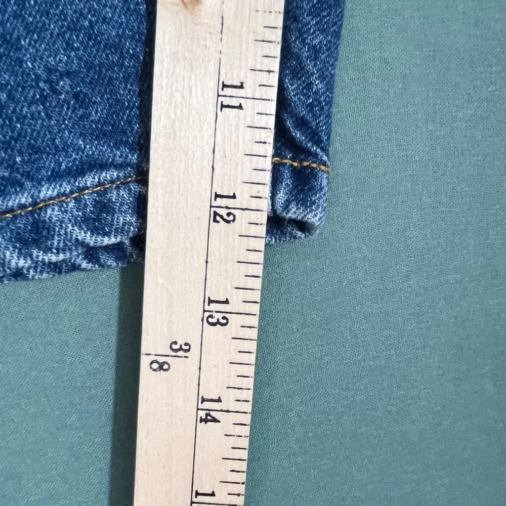 Vintage‎ Faded Glory To The Knee Shorts Boys 12 Blue Denim Medium Wash Pockets
